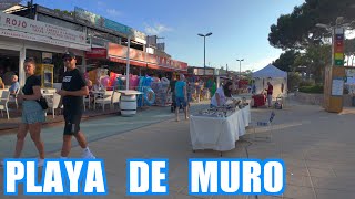 Playa de Muro Mallorca 🇪🇸 Walking tour ☀️ 4K HDR [upl. by Eadmund]