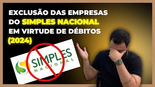 Exclusão das Empresas do Simples Nacional em Virtude de Débitos 2024 [upl. by Torhert]