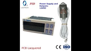 Temperature Humidity for Automatic Incubator Incubator Controller Lilytech [upl. by Atilahs848]