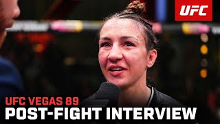 Amanda Ribas PostFight Interview  UFC Vegas 89 [upl. by Shushan285]