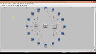 Riverbed Opnet 175 Tutorial  Switched Lan [upl. by Ecnerwaled]