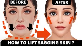 🛑 LIFT SAGGING SKIN EXERCISE JOWLS NASOLABIAL FOLDS  FACELIFT FOREHEAD LINES ANTIAGING MOUTH [upl. by Jacinto]