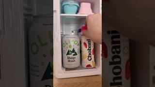 Mini fridge restock ✨ asmr restock snackideas [upl. by Roberta]