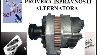 Provera ispravnosti alternatora [upl. by Sacram]