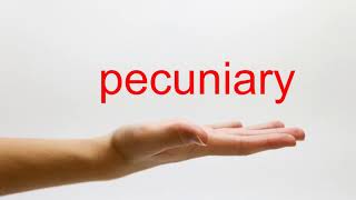 How to Pronounce pecuniary  American English [upl. by Stephania]