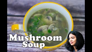 Mushroom soup Spring onion and mushroom soup Easy quick and tasty dinner idea MiMisKitchen [upl. by Odlabu]