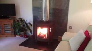 Freestanding woodlog stove no chimney [upl. by Agace11]