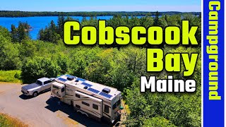 Cobscook Bay State Park Campground Sites Tour Maine RV Living 4K [upl. by Ydnil]