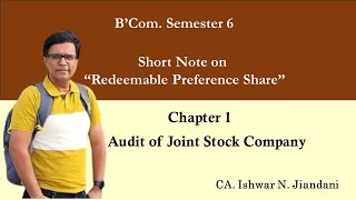 Redeemable Preference Shares  Audit of Joint Stock Company  Section 55 of Companies Act 2013 [upl. by Yztim]