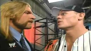 Triple H Backstage Raw 10 10 05 FUNNY [upl. by Clougher]