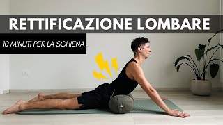 5 ESERCIZI ESSENZIALI per la Rettilineizzazione Lombare [upl. by Risay]