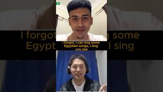 Look at me singing Egyptian songs in Arabic to Egyptians omegle ometv [upl. by Anas]