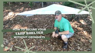 How to Tie Down a Tarp with no Grommets [upl. by Niwre]