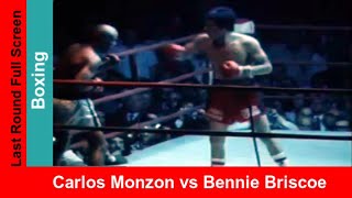 Carlos Monzon vs Bennie Briscoe II Widescreen Color Match Highlights Boxing Title Fight [upl. by Eanram]