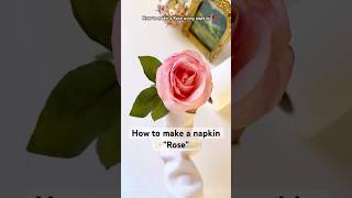 DIY Napkin Rose  How to make a rose using napkins [upl. by Tessler735]