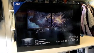 AOC CQ32G1 32quot Gaming Monitor  Unboxing amp First Look [upl. by Gav]