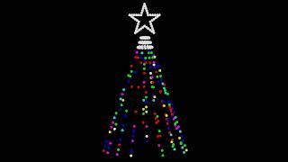 quotSilent Night Stille Nachtquot by Mannheim Steamroller  16x25 Tree  50 Pixel Star [upl. by Naesal]