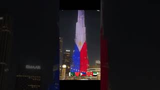 Burj khalifa Philippine flag shorts proudpinoy [upl. by Llerahs753]