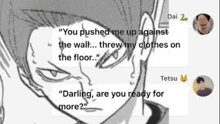 Bad Idea  Girl in Red Kuroo x Daishou angst part 3 🙏🏻 oh yeah read description [upl. by Ashlen]