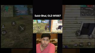 OLD SABIR BHAI 2019 M1887 freefire shorts [upl. by Desiree]