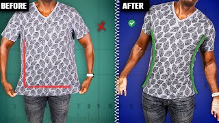 DIY Tailor ALL Your TShirts To Fit You PERFECTLY [upl. by Lancaster625]