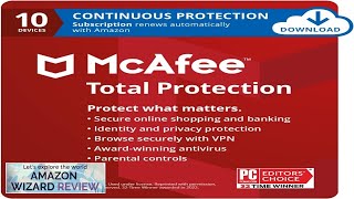 McAfee Total Protection 2024 Ready 10 Device Cybersecurity Software Includes Review [upl. by Tonye]