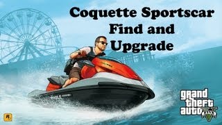 GTA V  Coquette Supercar Find and Upgrade [upl. by Oirretno]