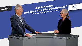 Aktienrally – war das nur ein Strohfeuer  FuWBörsenCocktail mit Thomas Steinemann amp Sylvia Walter [upl. by Meuse]