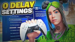 NEW Console 0 DELAY Controller SETTINGS  Sensitivity in Fortnite Chapter 5 [upl. by Anibla608]