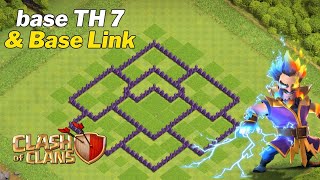 Unbeatable TH7 Base Design for 2024  Anti 3Star Anti Dragon and Farming Layout [upl. by Cira]