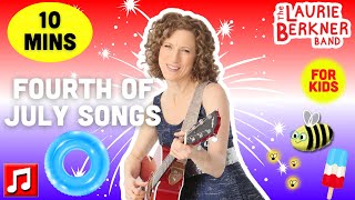 10 mins  4th of July Songs  quotFireworks” amp more by Laurie Berkner [upl. by Hatfield]