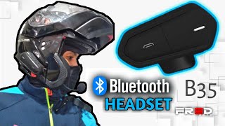 B35 BLUETOOTH HEADSET INTERCOM INSTALL TO MT HELMETS ATOM [upl. by Salinas]