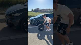 Spinning wheel transition 📱 with CUPRAOfficial transition tutorial automobile [upl. by Lauritz]