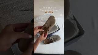 UNBOXING THE BOSTON BIRKENSTOCKS [upl. by Yortal]