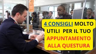 🎯 4 CONSIGLI PER EVITARE I PROBLEMI  APPUNTAMENTO ALLA QUESTURA PER IL PERMESSO DI SOGGIORNO [upl. by Ophelie883]