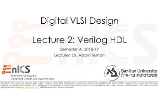 DVD  Lecture 2 Verilog [upl. by Duntson766]