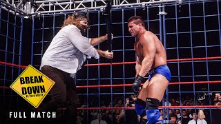 FULL MATCH The Rock vs Mankind vs Ken Shamrock — Steel Cage Breakdown In Your House [upl. by Frodeen]