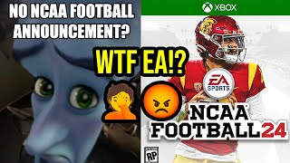 WHERE IS THE NCAA FOOTBALL 24 GAME ANNOUNCEMENT EA SPORTS  No NCAA Football News Has Me Worried [upl. by Sert]