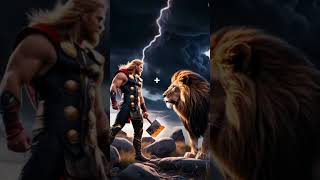 Thor and lion hybrid animal adventure facts funnyanimalshorts [upl. by Zwick924]