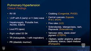 Pulmonary Hypertension  Mayo Cardiology Board Review [upl. by Jacobba]