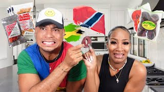 JAMAICANS TRY TRINIDADIAN SNACKS FOR THE FIRST TIME ft Tanaania  QUITE PERRY [upl. by Dannel267]