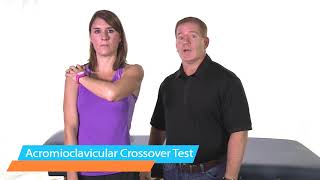 Acromioclavicular Crossover Test  HomeCEU [upl. by Duax]