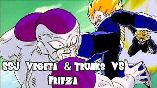 SSJ Vegeta Namek Saga amp Trunks vs Frieza [upl. by Nylesoj]