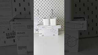 unboxing IKEA SKADIS with me ikea organization desksetup [upl. by Dalenna165]