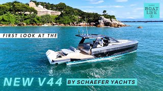 Prepare to be IMPRESSED  Schaefer Yachts V44  FIRST LOOK [upl. by Karalee]