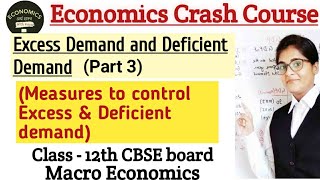 Excess demand amp deficient demand  Part3  Macroeconomics [upl. by Ettenahs387]