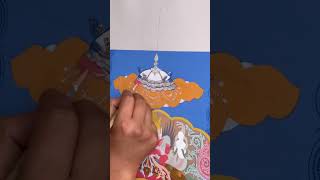 painting victory traditional monastery shortvideo [upl. by Hctud341]