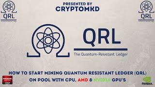 How to start mining Quantum Resistant Ledger QRL on pool with CPU NVIDIA and AMD GPUs [upl. by Landon]