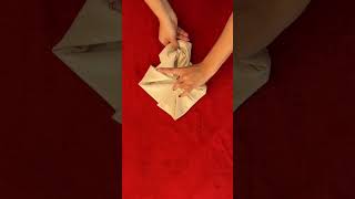 Poinsettia Flower Napkin Fold easy holidays flower poinsettia tutorial napkinfolds napkinart [upl. by Ulland]