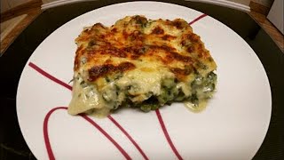 LASAGNE MIT SPINAT UND ERBSEN Ohne FLEISCH Ich kaufe keine Lasagne mehr Rezept zum Abendessen [upl. by Nomsed90]